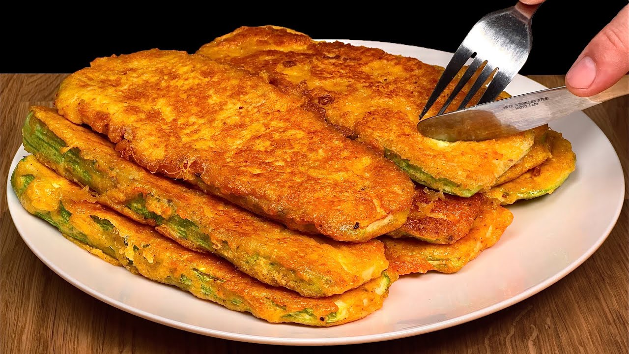 2 ZUCCHINI und 3 EIER!! DAS BESTE ABENDESSEN in 10 Minuten. KEIN OFEN.Schnelles Abendessen.