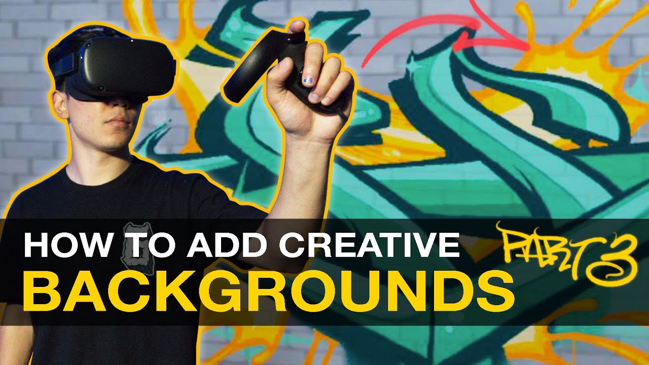 How To Do Graffiti Backgrounds Tutorial | Pt.3 (Full Process) | Kingspray Graffiti VR