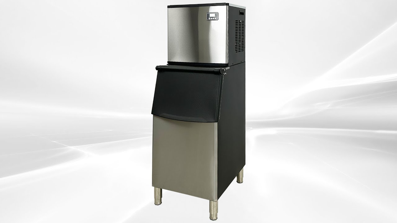 Commercial Ice Maker 360lbs/24H, Industrial Modular Stainless Steel Ice Machine HZB 160F