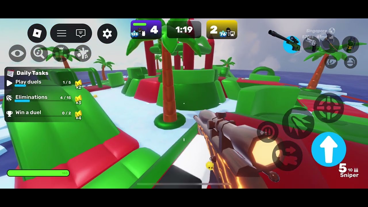 Playing Rivals with my buddy Scratch!