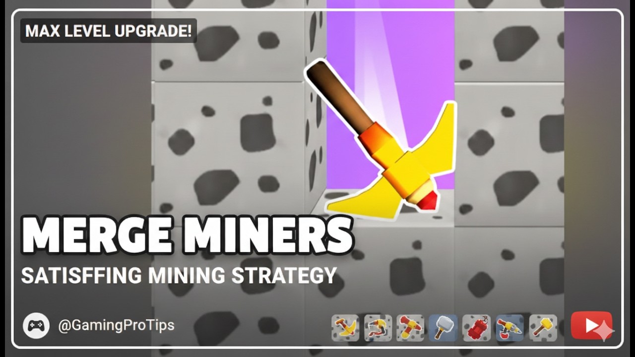Merge Miners Game Playable Ad &ndash; Can You Reach Max Level Miner?