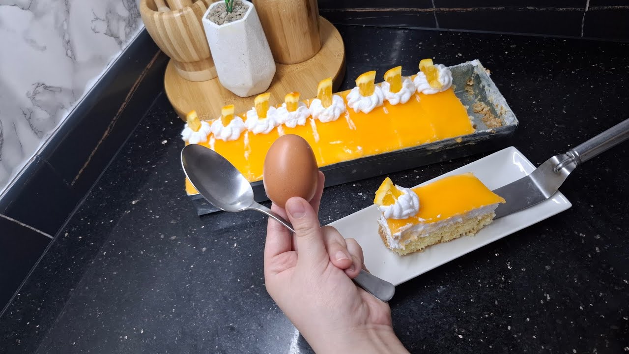 تحلية البرتقال 🍊غير بحبة بيض 🥚 او مغرفة 🥄 تحضري أروع تحليا اقتصادية في المول الاسطوري 💥 