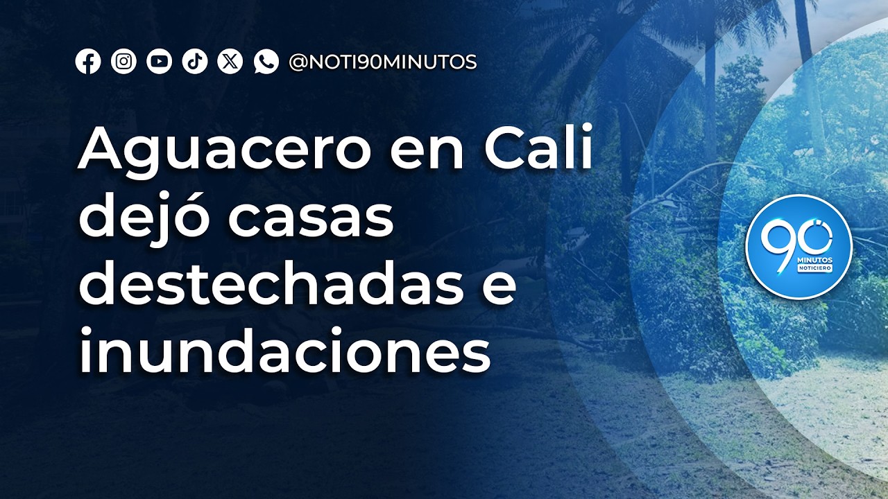Aguacero en Cali dejó casas destechadas e inundaciones