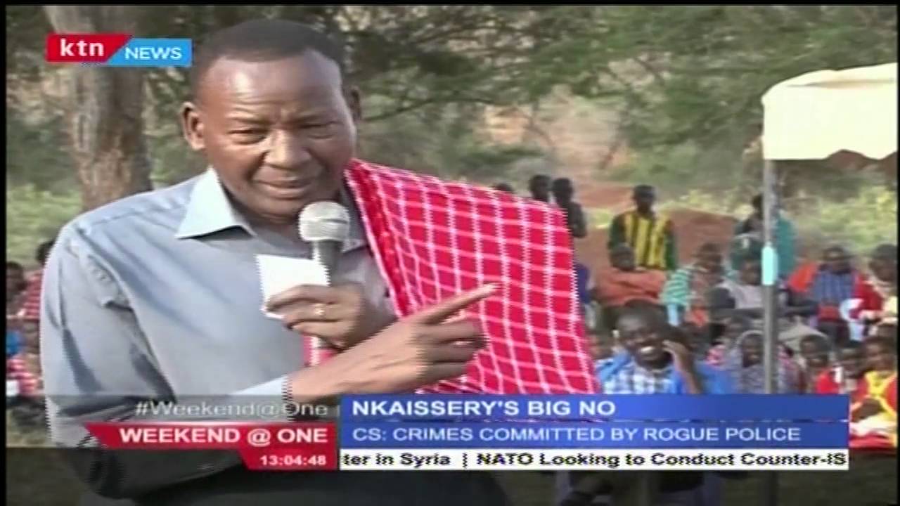 Interior CS Joseph Nkaissery  will not bow to pressure to resign over extra judicial killings