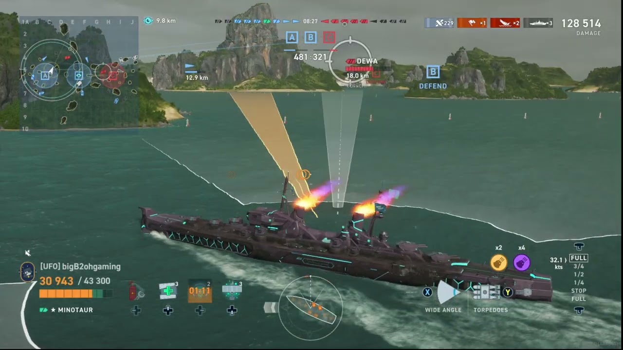 Минотавр на передовой — World of Warships Legends