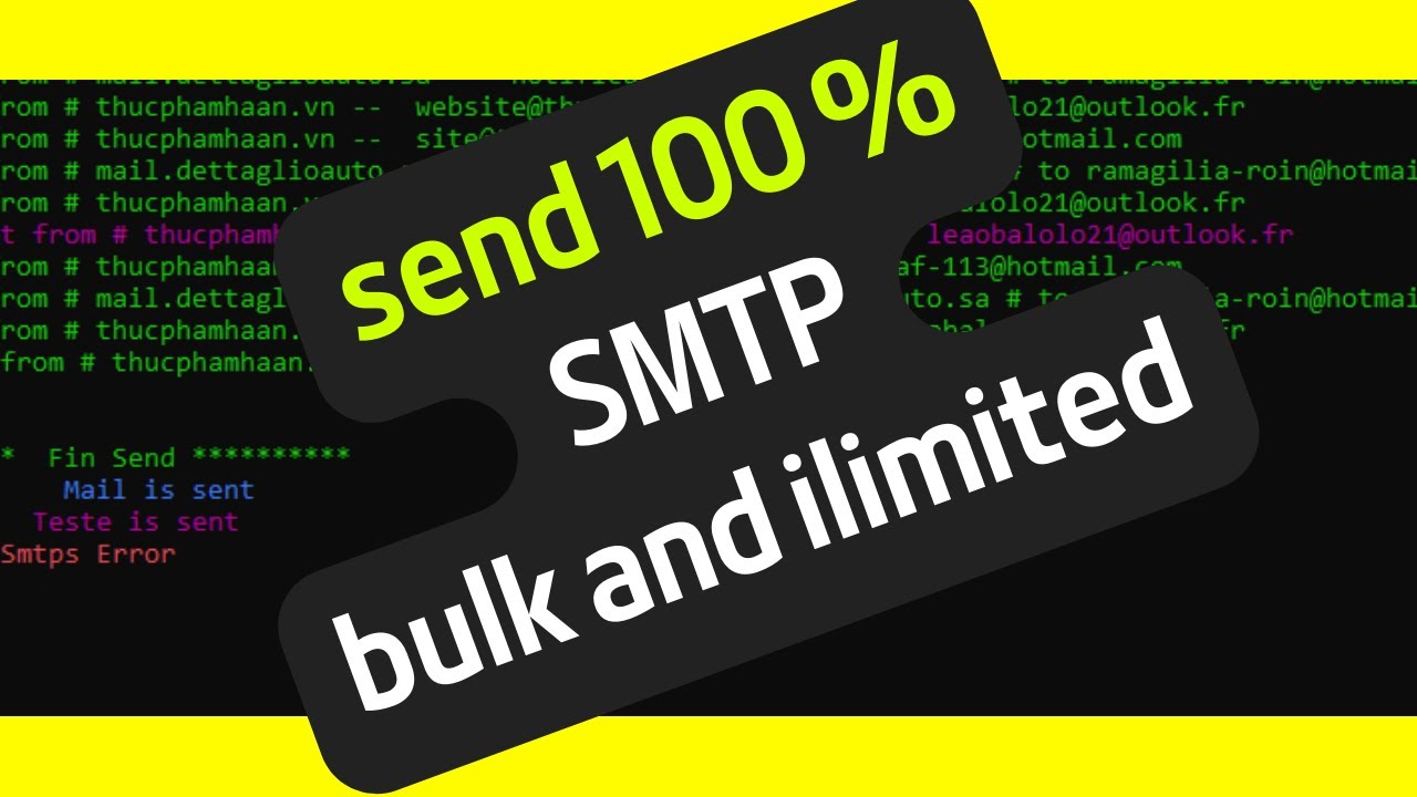 tools send smtp | Email marketing | Emailing