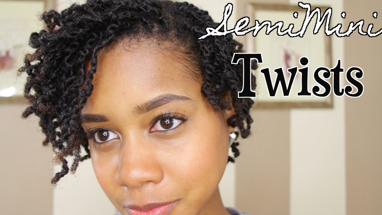 SemiMini Twists on Short Natural Hair