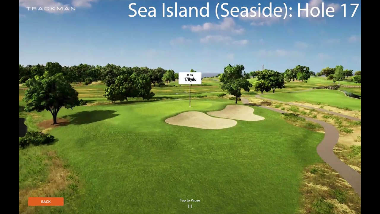 Sea Island Seaside Hole 17: TrackMan Virtual Golf 2