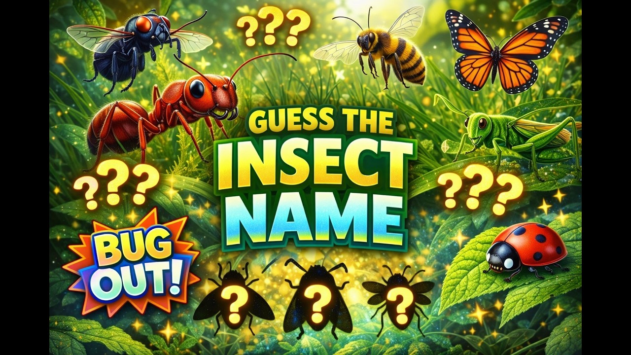 🐞 Insects Quiz 🦋 | Insects Trivia | Bugs and Insects Quiz | World of Bugs