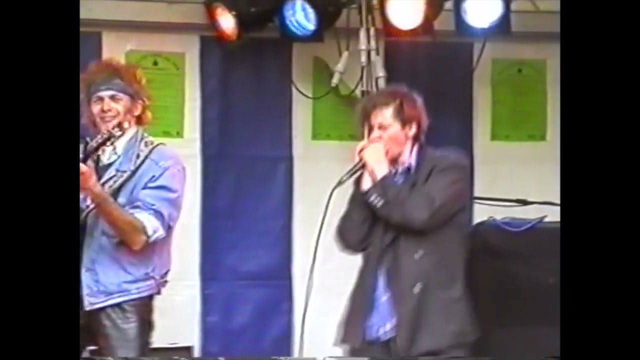 Abi Wallenstein 1994 mit Georg Schroeter und Marc Breitfelder in Neumünster