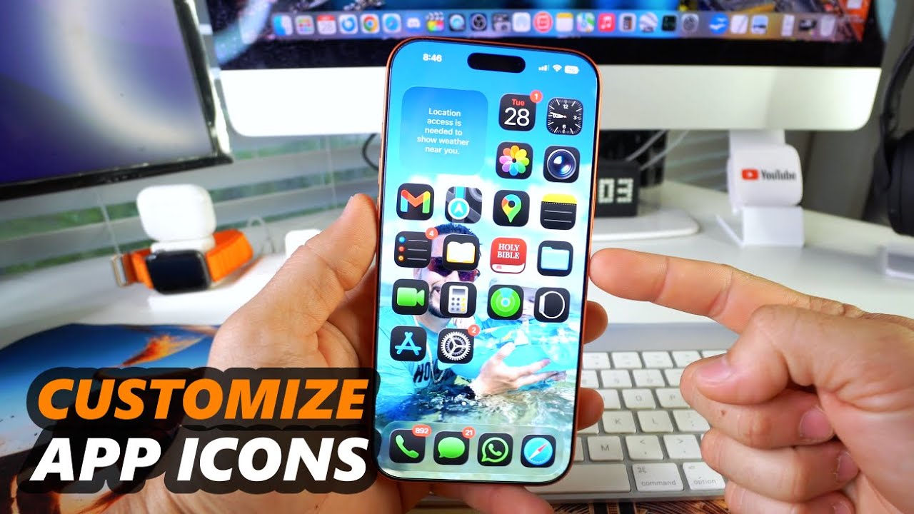 Как настроить значки приложений на iPhone 17 Pro Max