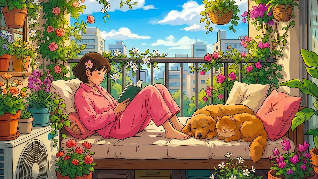 A lazy day cooking Jajangmyeon and watching movies all day | Ghibli Days Highlights