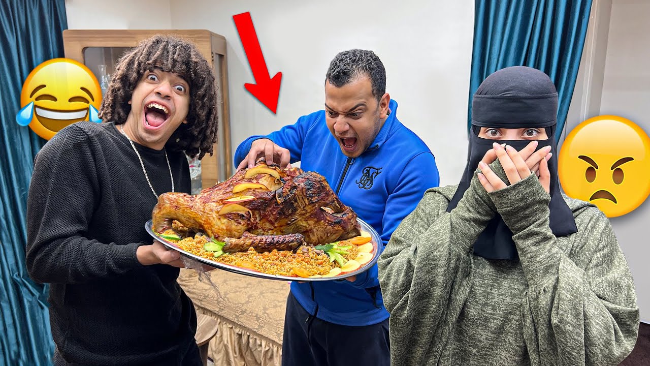عملت مقلب في مراتي اخويا  (عمر شاور) كان هيغمي عليه من الضحك 😂😂