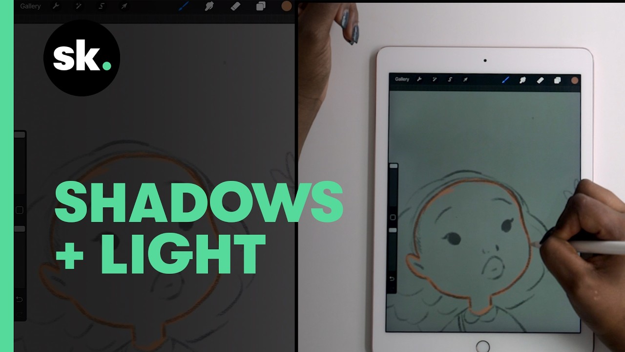 20 дней игры в Procreate | День 3: Заполнение цветом + создание теней и бликов