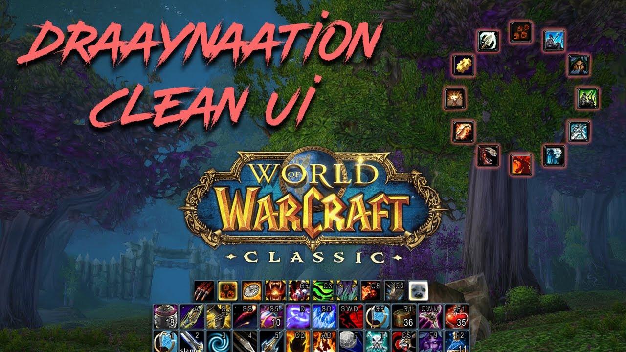 Classic WoW Clean UI Addons Overview