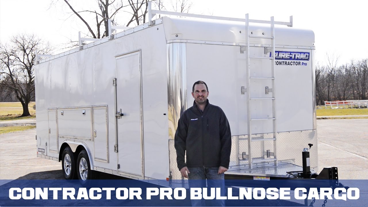 Sure-Trac Enclosed Contractor Pro Bullnose Cargo