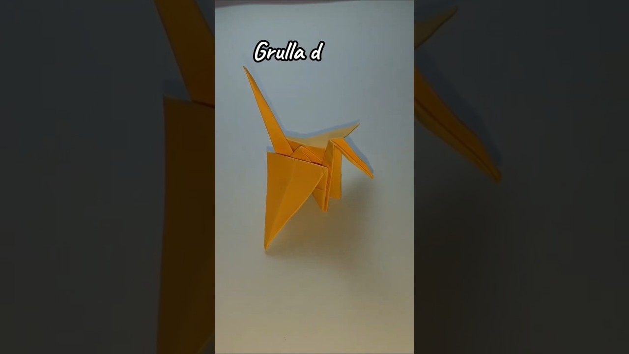 Grulla de papel 🪽 Manualidades Origami #manualidades #diy #origami #grulla