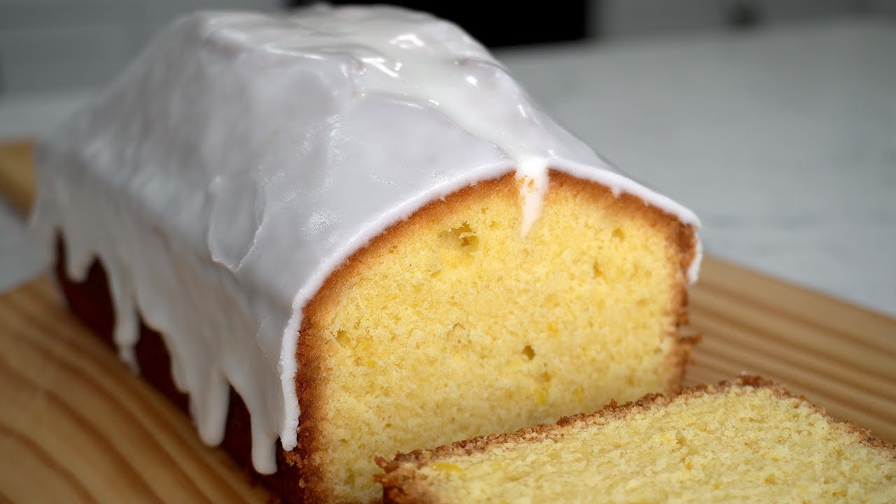 Iced Lemon Loaf Cake | How to Make Lemon Pound Cake with Lemon Glaze | Chichabon