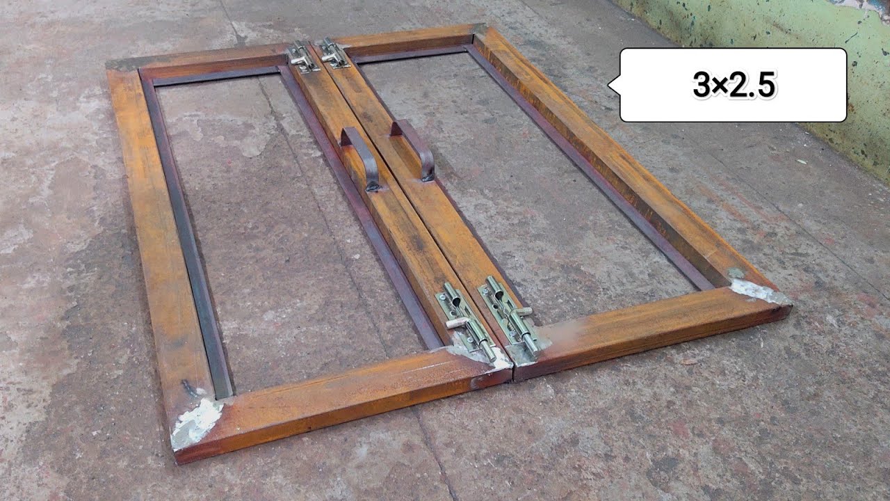 2 पल्ले की खिड़की बनाना सीखें आसान तरीके से || Learn To Make Metal Window