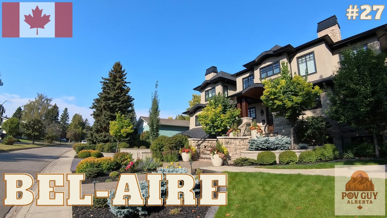 🏡✨ Walking Tour in Bel-Aire Calgary | Luxury Homes & Beautiful Streets 🇨🇦🚶‍♂️