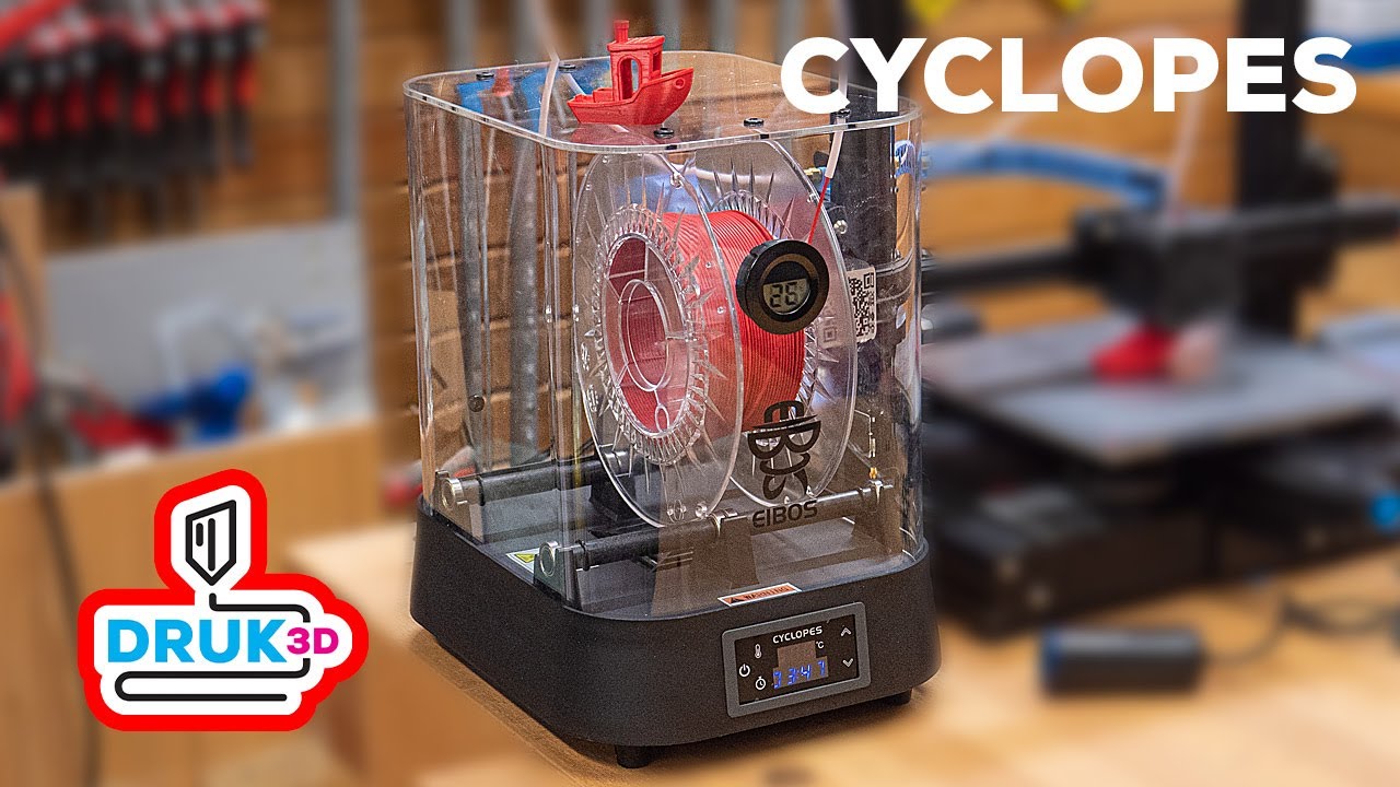 D039. Druk3D - Cyclopes by EIBOS- suszarka do fillamentów z Kickstarter