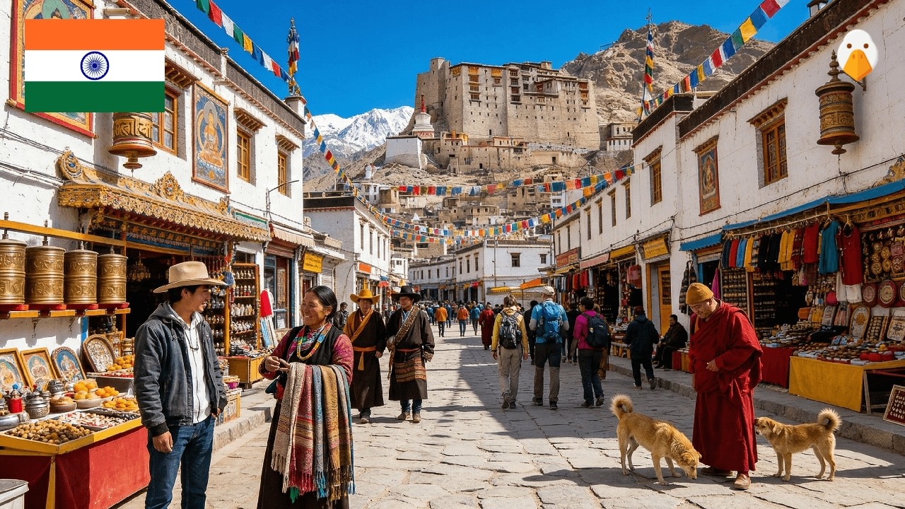 Leh (Ladakh), India🇮🇳 Life at the Edge of Heaven in the Himalayas (4K UHD)