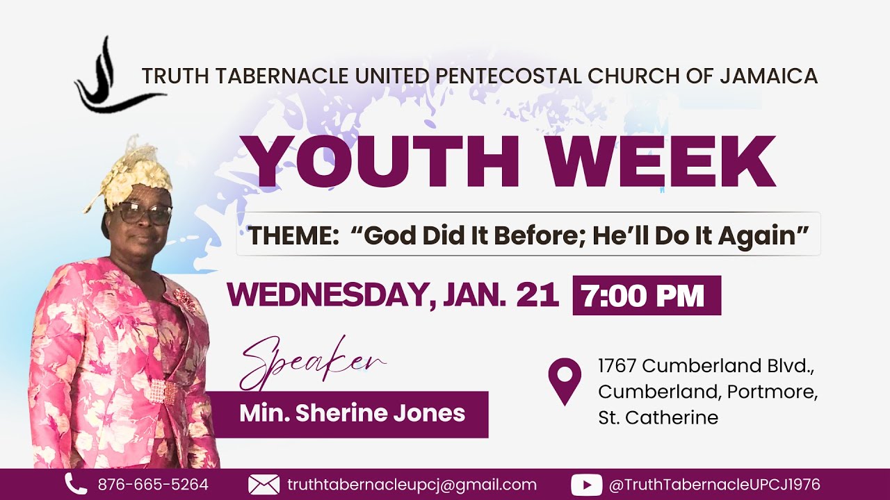 Truth Tabernacle's Youth Week Wednesday Night Service | January 21, 2026| 7:00PM
