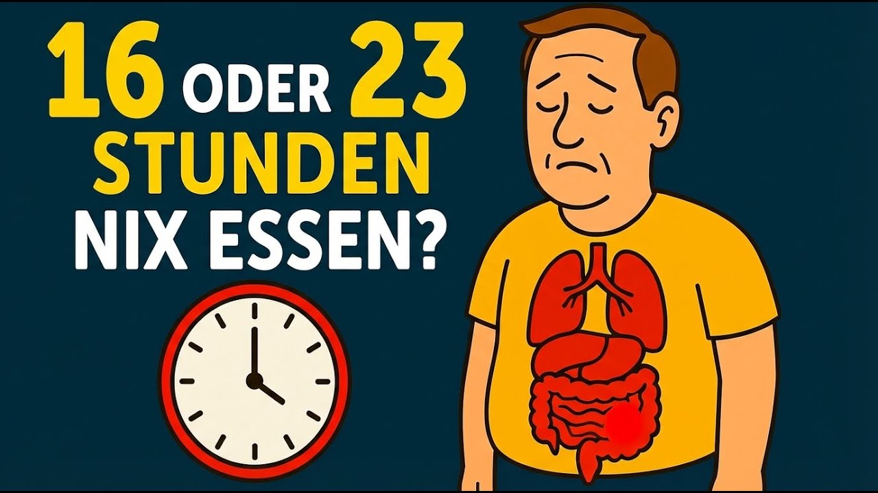 16 Stunden oder 23 Stunden fasten? Was passiert im Körper? (Wissenschaftlich erklärt)