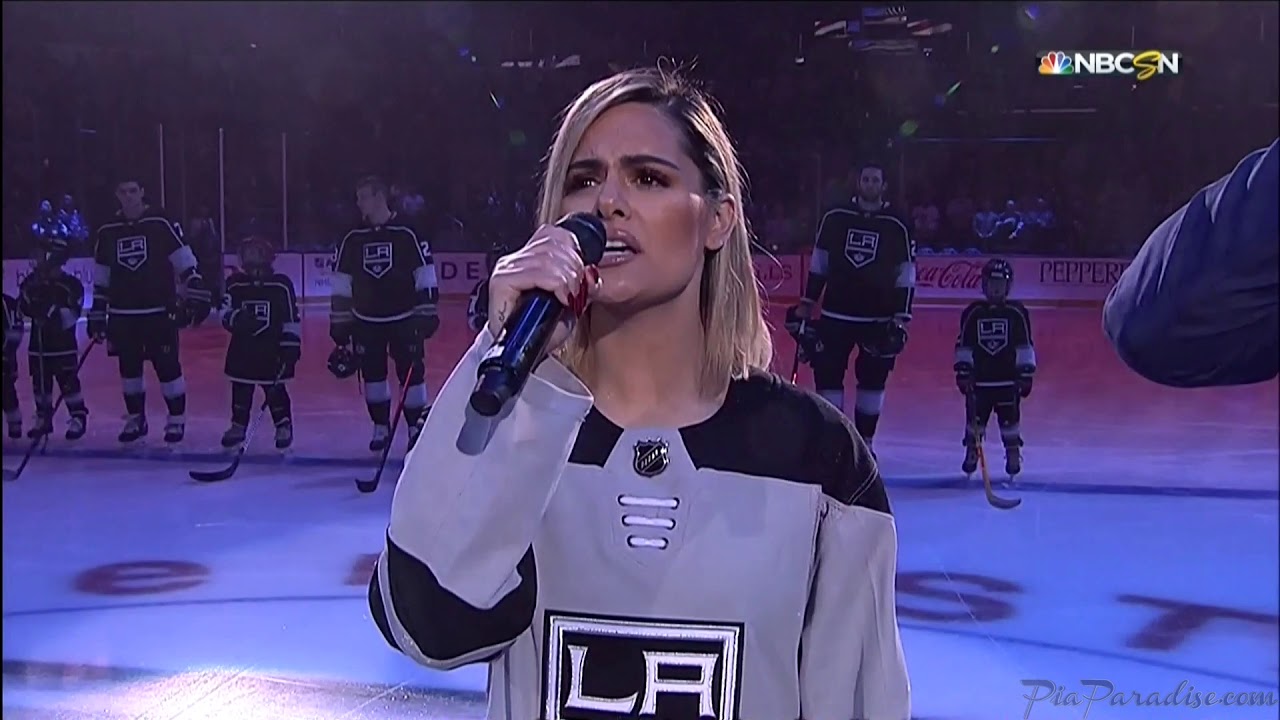 Pia Toscano Sings The National Anthem - LA Kings vs Dallas Stars - 1/8/20
