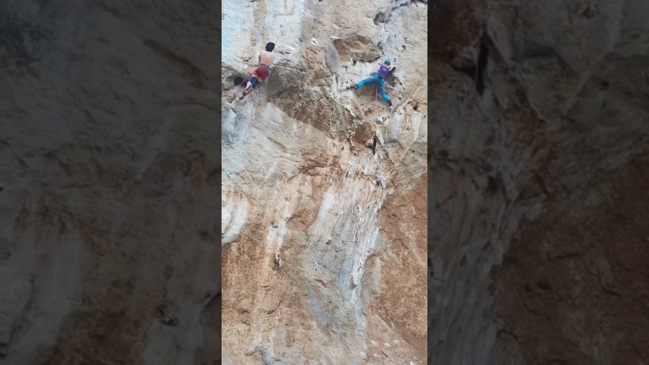 The Craic 7b+, Ivory Tower, Kalymnos