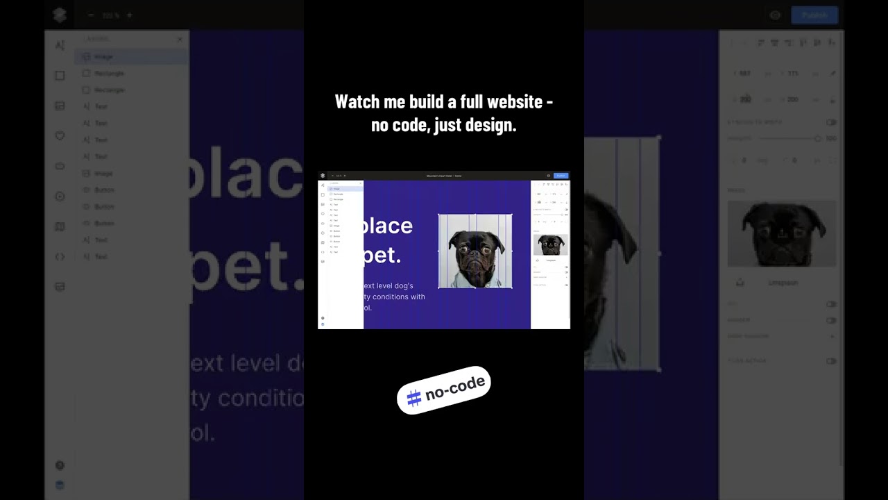 Watch me build a full website - no code, just design.