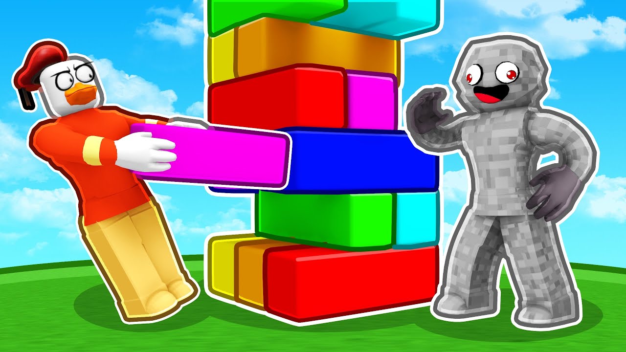 Alphastein vs Ente im RIESEN JENGA?! - Roblox [Deutsch/HD]