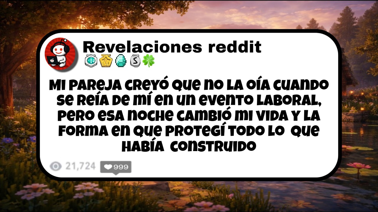 Mi pareja creyó que no la oía cuando se reía de mí en un evento laboral, pero esa noche cambió......