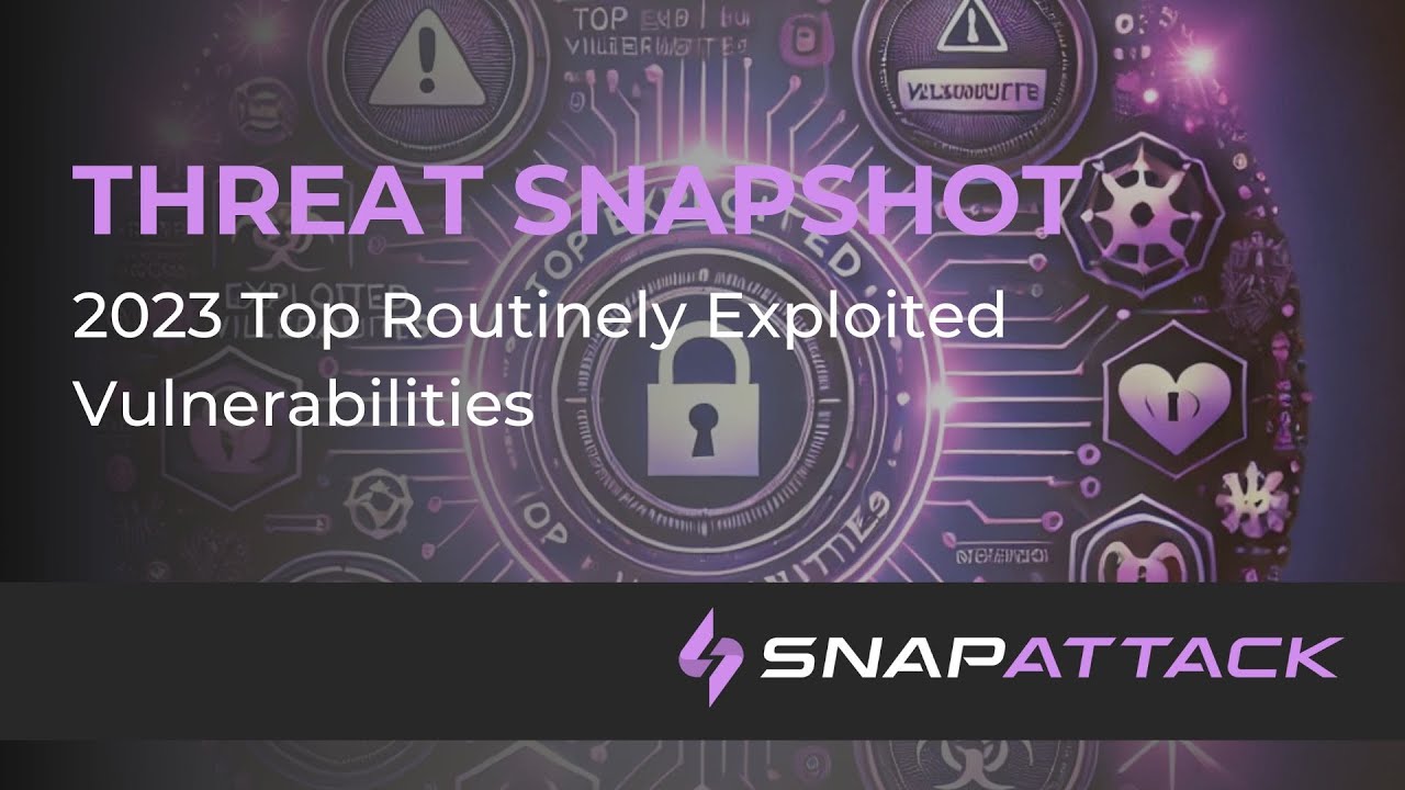 2023 Top Routinely Exploited Vulnerabilities | Threat SnapShot