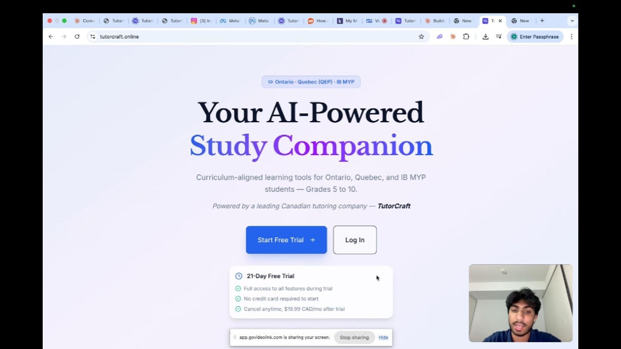 TutorCraft Study OS Walkthrough