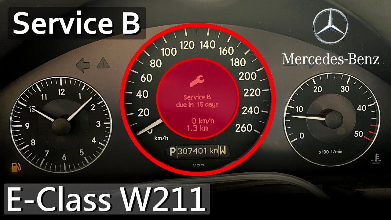 Mercedes E-Class W211 | КАК СБРОСИТЬ СЕРВИС B