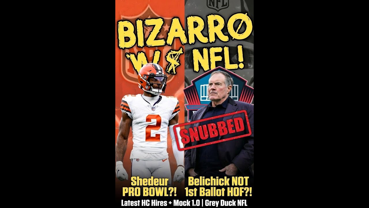 2026 NFL Chaos: 4 Head Coaching Hires, Shedeur's Pro Bowl Shock, Belichick HOF Snub + Mock Draft 1.0