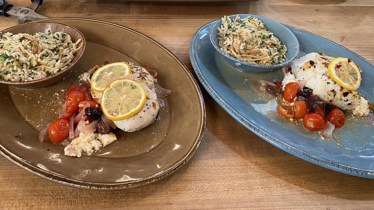 How To Make Greek Fish Or Chicken In Parchment | Rachael Ray
