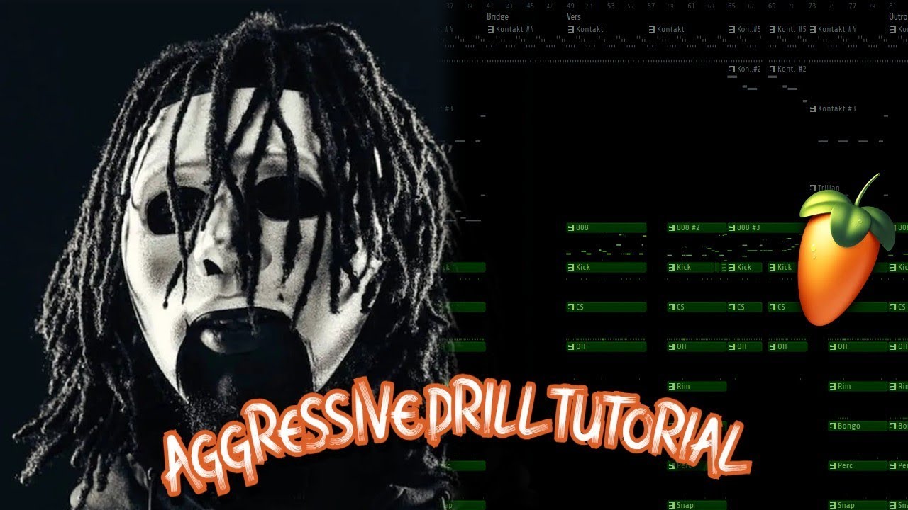 [FREE FLP] Beat Making | Aggressive Drill Tutorial🔥🪐