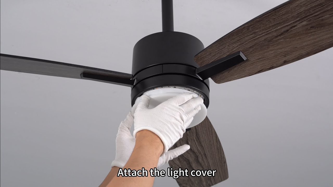 Installation video for Ohniyou ceiling fan model GLX083