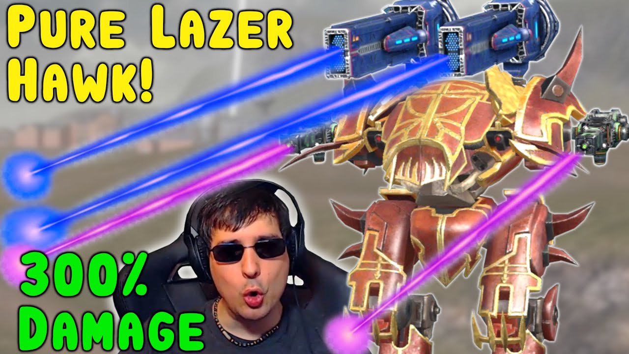 PURE LASER HAWK - 300% Damage FLUX GEKKO - War Robots Mk2 Gameplay WR