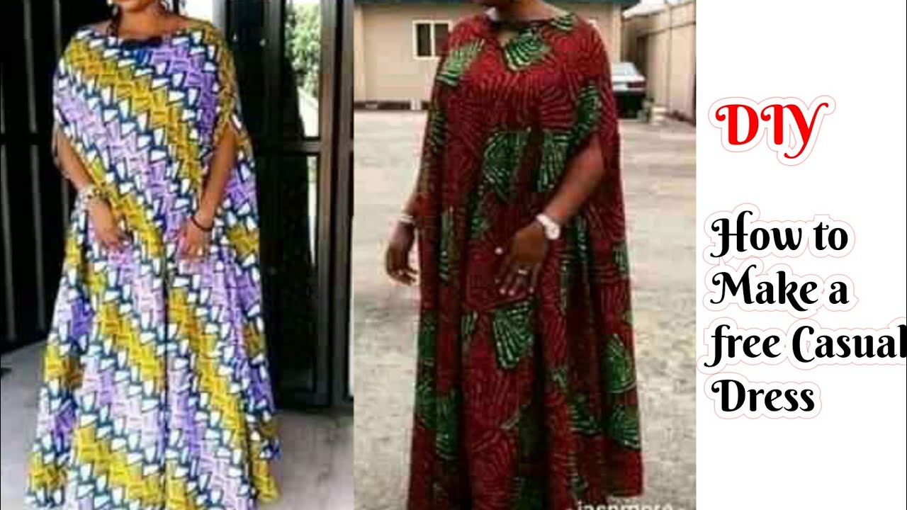 How to cut a Free Dress/ BUBU Dress (DETAILED)