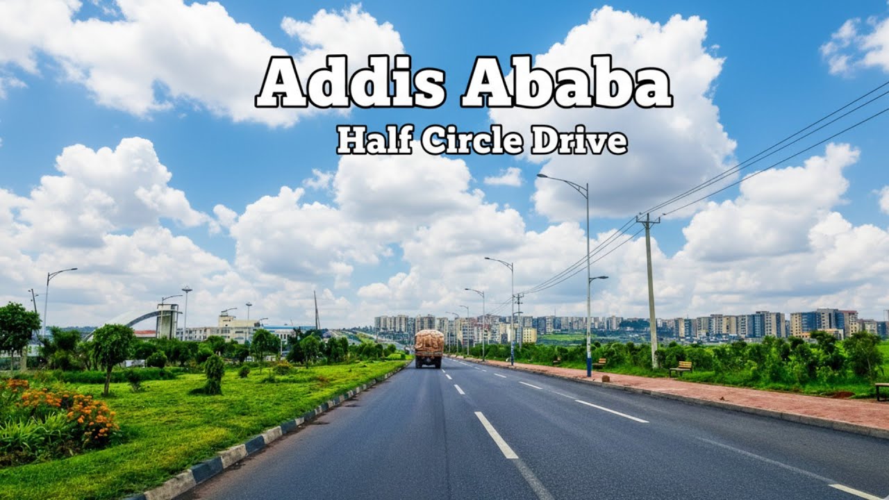 Driving Addis Ababa’s Half Circle Ring Road | Cloudy Day in Ethiopia’s Outskirts! 4K
