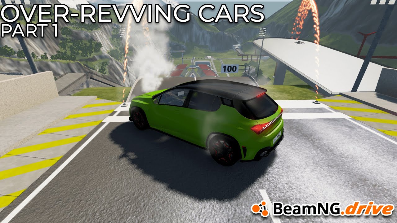 Over-revving cars in BeamNG.Drive - Part 1