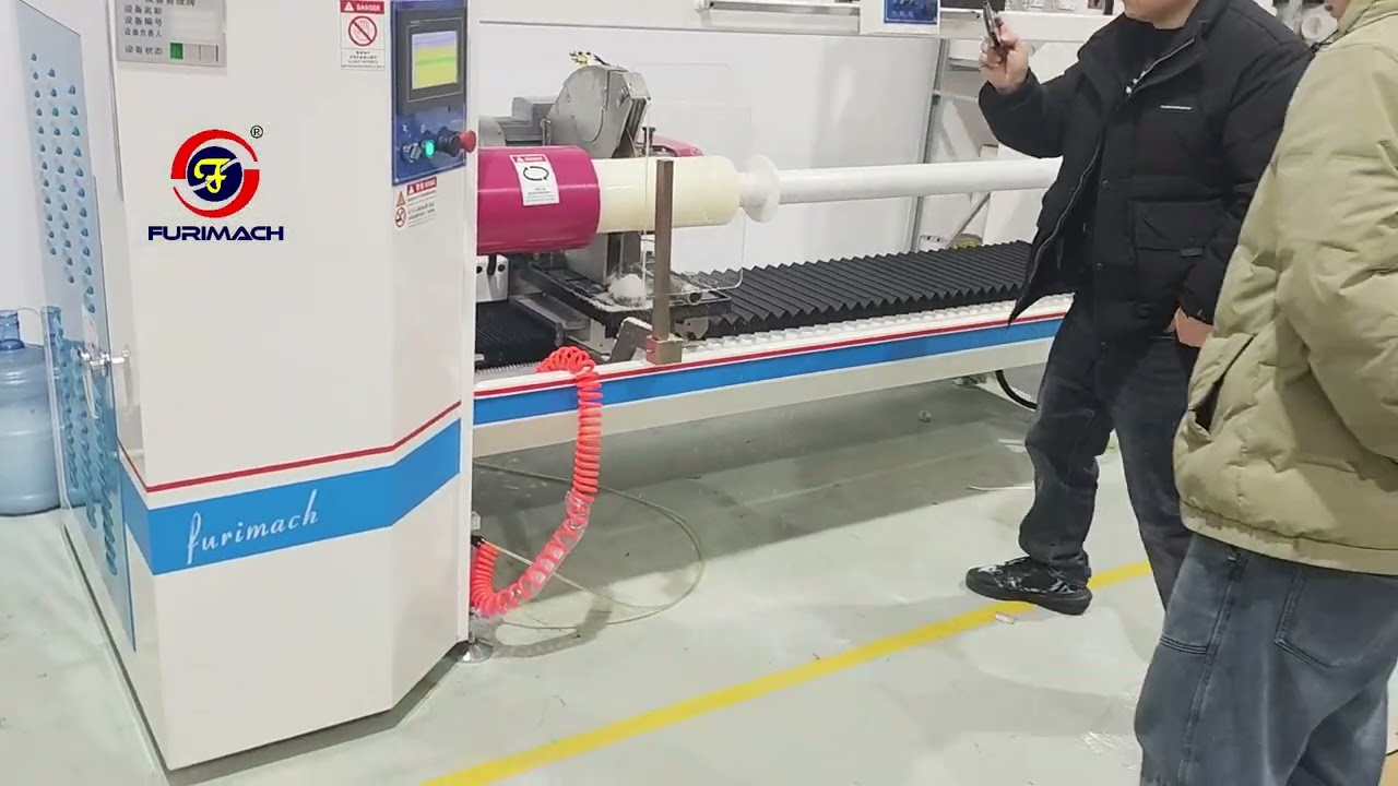 Single Shaft PE Protective Film Roll Cutting Machine#pefilm #film #cuttingmachine #machine #factory