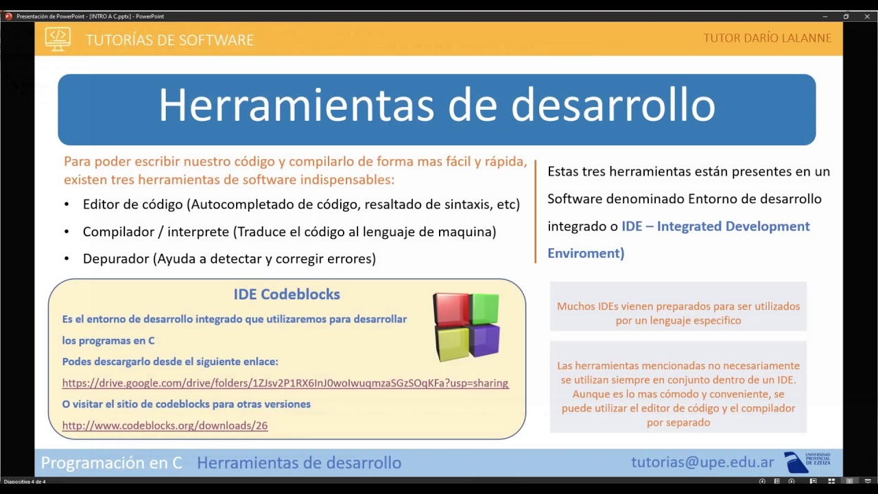 02 - Programación en C: instalacion de Codeblocks y primer proyecto
