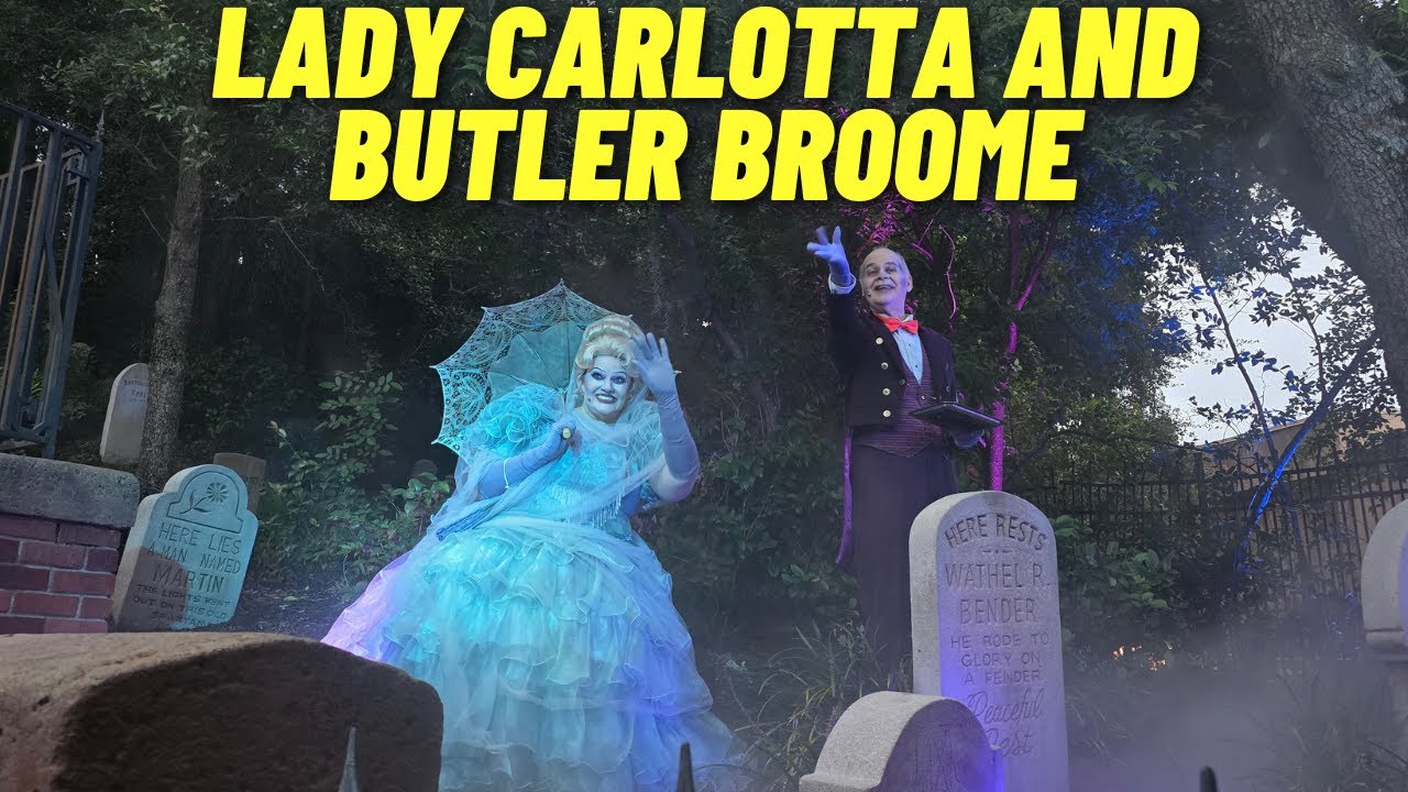 Lady Carlotta and Butler Broome at Mickeys not so scary Halloween Party  September Friday 13th 2024