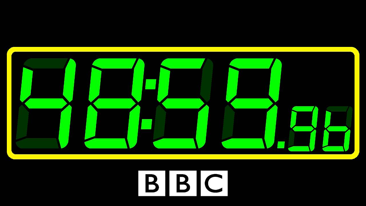 1 Hour (60 Minutes) Countdown (Digital Stopwatch Version , Remix BBC Countdown , 25FPS)