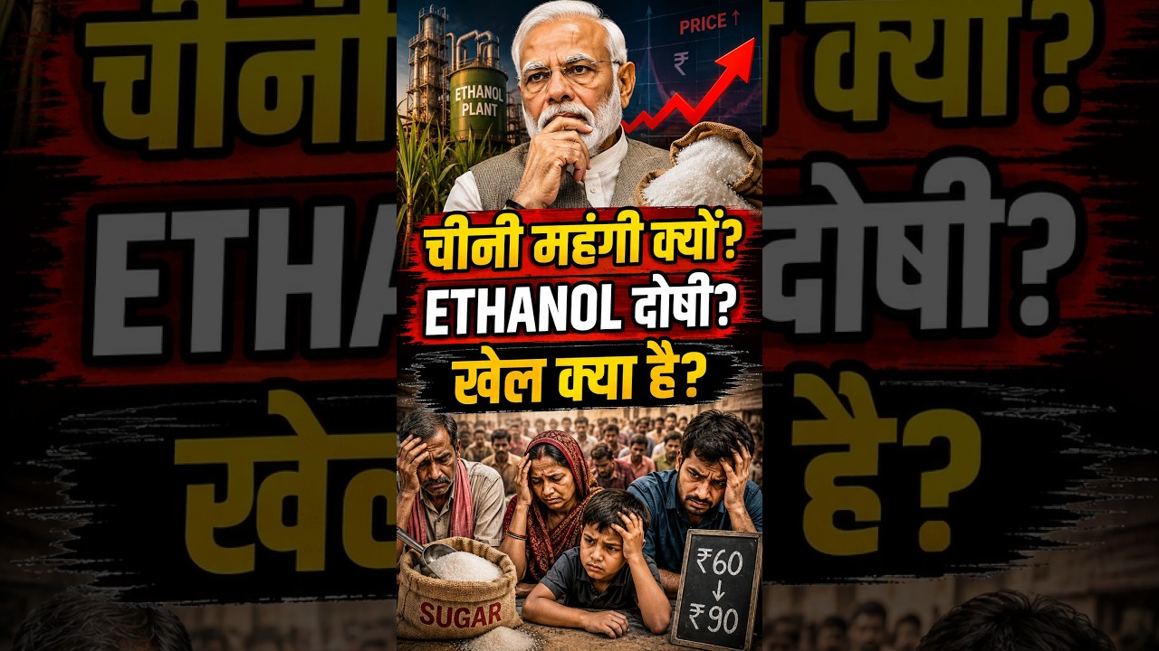 चीनी महंगी क्यों? ETHANOL दोषी? खेल क्या है | Sugar Price Hike Explained | चीनी के दाम क्यों बढ़े