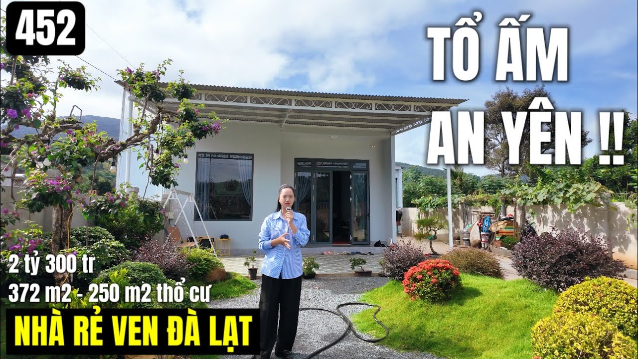 Tổ ấm an yên ven Đà Lạt 372 m2 250 m2 thổ cư 2 tỷ 300 tr